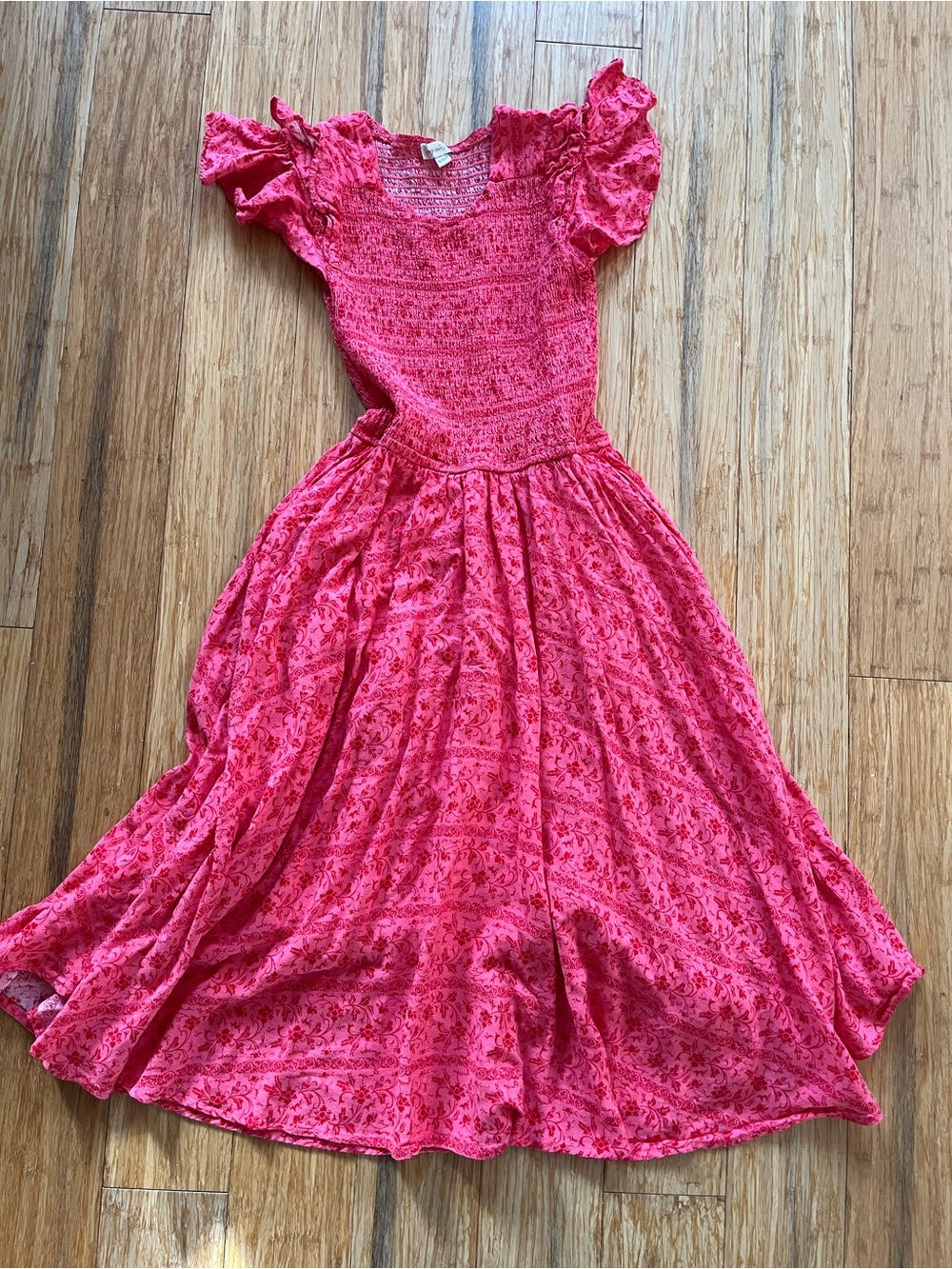 Ivy City Co mini Hattie dress in pink